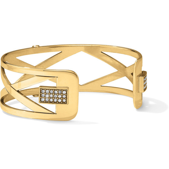 Brighton Christo Meridian Zenith Narrow Cuff Bracelet in Gold