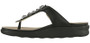 SAS Women's Dazzle T-Strap Slide Sandal in Black Silver