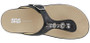 SAS Women's Dazzle T-Strap Slide Sandal in Black Silver
