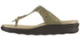 SAS Women's Sanibel T-Strap Slide Sandal in Olive Gold