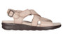 SAS Women's Huggy Cross Strap Sandal in Truffle