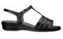 SAS Women's Capri T-Strap Sandal in Black Snake