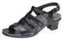 SAS Women's Allegro Heel Strap Sandal in Black Croc