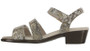 SAS Women's Savanna Heel Strap Sandal in Multi-Snake Gold