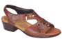 SAS Women's Sunburst Heel Strap Sandal in Chestnut