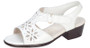 SAS Women's Sunburst Heel Strap Sandal in White