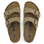 Birkenstock Arizona Soft Footbed in Taupe Suede Leather