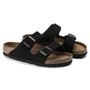 Birkenstock Arizona Soft Footbed in Black Suede Leather