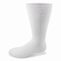 Two Feet Ahead Non-Binding Dress Sock in White