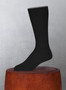 Lorenzo Uomo Men's Softest Solid Merino Wool Sock in Black
