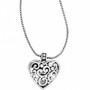 Brighton Contempo Heart Badge Clip Necklace