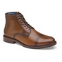 Johnston & Murphy XC Flex Raleigh Cap Toe Zip Boot in Dark Tan