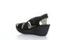 Fly London Women's Yaji Platform Wedge Sandal in Black