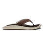 Olukai Men's Ulele Beach Sandal in Dark Wood