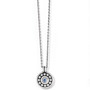 Brighton Pebble Dot Medali Petite Reversible Necklace in September-Sapphire