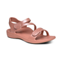 Aetrex Women's Jillian Sport Water Friendly Sandal in Shimmer Blush