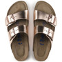 Birkenstock Arizona Soft Footbed in Metallic Copper with White Sole