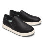 Olukai Women's Ki‘ihele ‘Ili Leather Slip On in Black