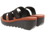 Fly London Women's Yain Platform Slide Sandal in Black