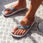 Olukai Men's Ulele Beach Sandal in Stone/Stone