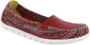 SAS Women's Sunny Slip On Loafer in Red/Rainbow