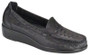 SAS Women's Weave Slip On Loafer in Black