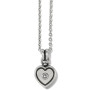 Brighton Meridian Zenith Heart Necklace in Silver