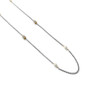 Brighton Meridian Petite Pearl Two Tone Necklace in Silver Pearl