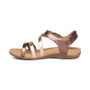 Aetrex Women's Jess Adjustable Quarter Strap Sandal in Bronze