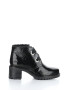 Bos. & Co. Women's Index  Round Toe Boots in Black Patent Mini Sherpa