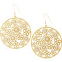 Posey Disc French Wire Earrings Gold