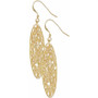 Posey Disc French Wire Earrings Gold