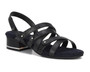 Ros Hommerson Breeze Sandal in Black Pebble Patent