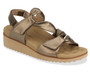Ros Hommerson Hillary Sandal in Bronze Metallic Leather