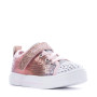 Skechers Twinkle Toes Twinkle Sparks Sequin Flash Light-Up Sneaker in Light Pink Multi