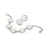 Brighton La Jolla Post Earrings in Silver White