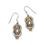 Brighton Interlok Harmony Two Tone French Wire Earrings