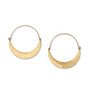 Brighton Palm Canyon Large Hoop Earrings in Gold