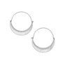 Brighton Palm Canyon Large Hoop Earrings in Silver