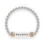 Brighton Meridian Faithful Two Tone Stretch Bracelet Brighton Meridian Faithful Two Tone Stretch Bracelet