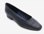 Vaneli Women's FC-313 Flat in Navy Nappa