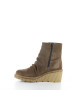 Bos & Co Alina Round Toe Boot in Taupe Suede