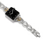 Brighton Interlok Noir Two Tone Apple Watch Band in Silver-Gold