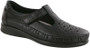 SAS Women's Willow Slip On Loafer in Black Smooth