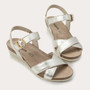 Naot Women's Throne Sandal in Gold Radiant Leather