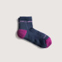 Women’s Single Stripe Cushioned Quarter Socks in Blue and Purple Women’s Single Stripe Cushioned Quarter Socks in Blue and Purple