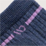Women’s Single Stripe Cushioned Quarter Socks in Blue and Purple Women’s Single Stripe Cushioned Quarter Socks in Blue and Purple