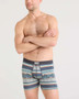 SAXX Underwear Ultra Super Soft Boxer Brief Fly in Beach Shack Stripe