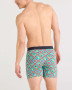 SAXX Men's Ultra Super Soft Boxer Brief Fly in Pina Colada and Plaid-Aqua