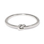 Brighton Interlok Single Knot Hinged Bangle in Silver